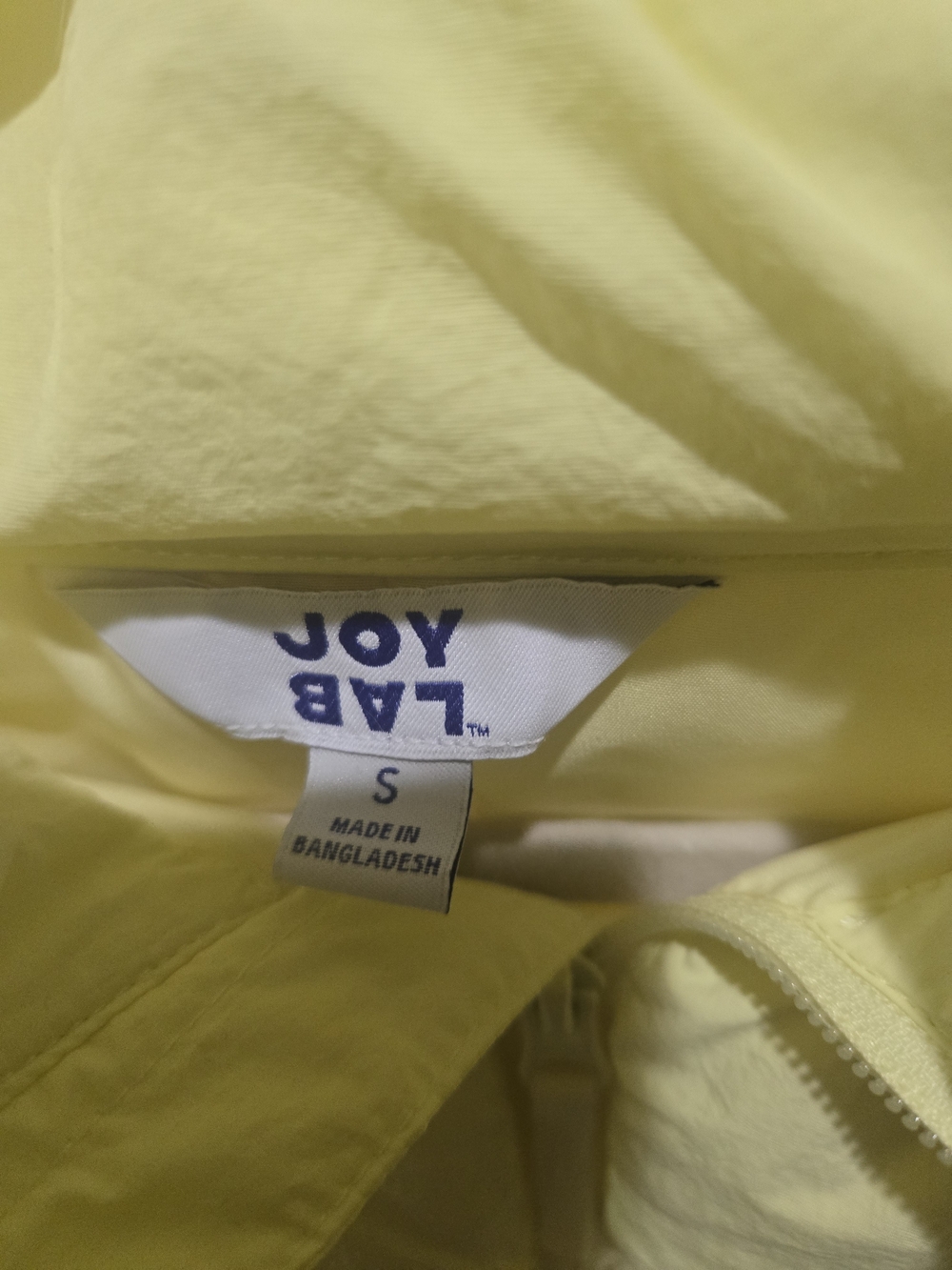 Joy Lab Women's Lemon Yellow Quilted Puffer Jacket Size S NWOT - Picture 7 of 7